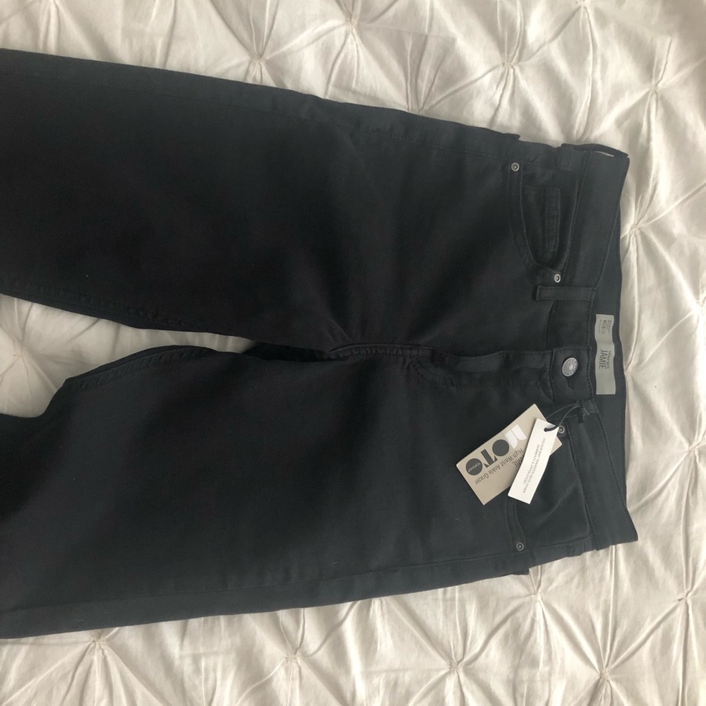 Moto Jamie High Waist Black Jeans